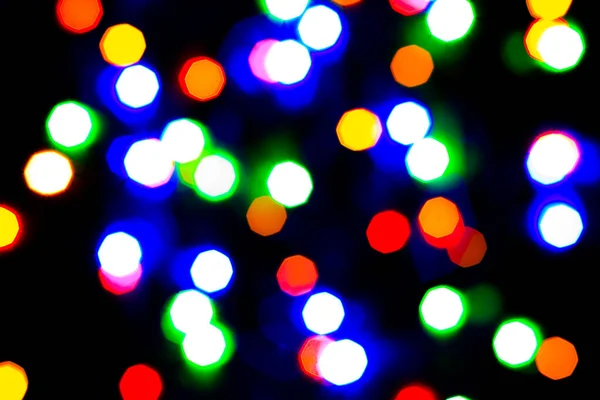 Lumières bokeh. Résumé fond de Noël pour le design . — Photo