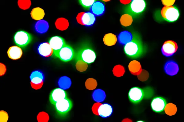 Lights bokeh. Abstract Christmas background for design. — Stock Photo, Image