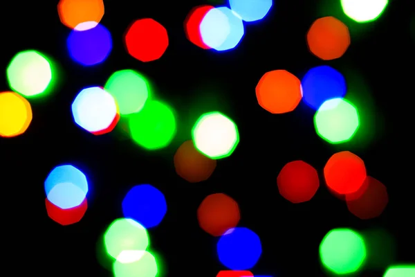 Licht bokeh. Abstract Kerstachtergrond voor design. — Stockfoto