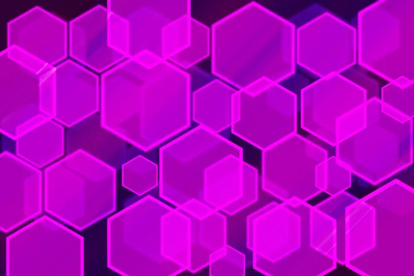 Lights bokeh. Abstract hexagon background for design. — Stock Photo, Image