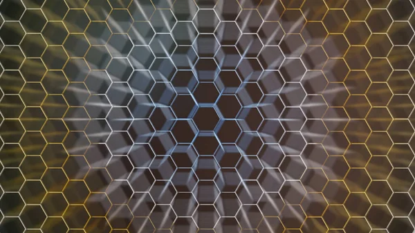 Hexagonale achtergrond voor ontwerp. — Stockfoto