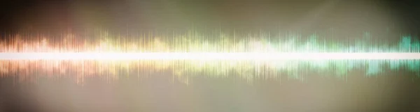 Abstract background. Digital sound with wave colored rainbow.