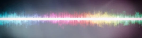 Αφηρημένο φόντο. Ψηφιακός ήχος με κυματοειδές ουράνιο τόξο. — Φωτογραφία Αρχείου