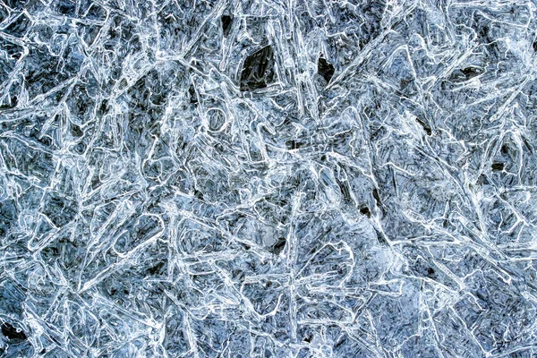Tekstura lodu w zimie. Streszczenie tła mrozu dla d — Zdjęcie stockowe