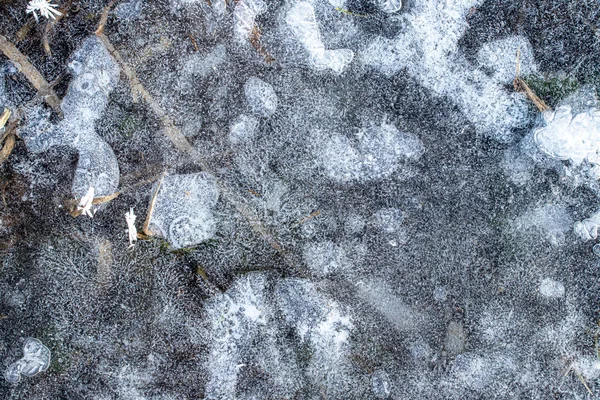 Textura de hielo en invierno. Fondo abstracto para el diseño, ph —  Fotos de Stock