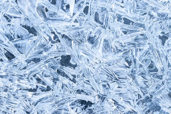 Eisbeschaffenheit im Winter. abstrakter Hintergrund für Design, pH — Stockfoto
