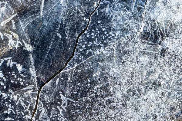 Textura de gelo no inverno. Contexto abstrato para projeto, ph — Fotografia de Stock