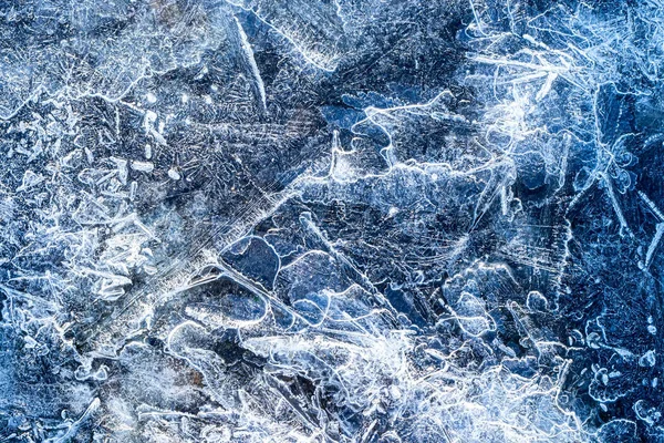 Eisbeschaffenheit im Winter. abstrakter Hintergrund für Design, pH — Stockfoto