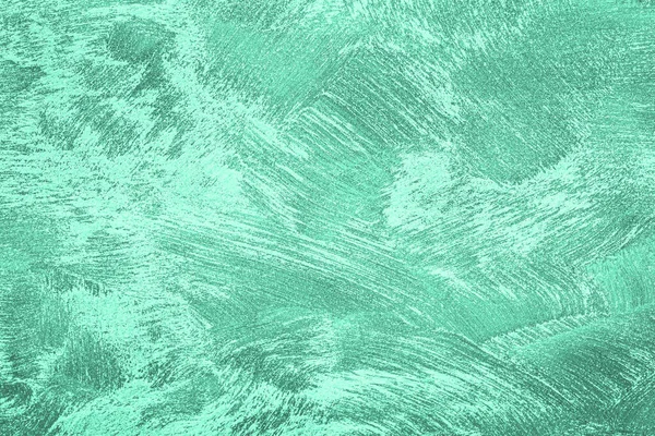 Texture de plâtre décoratif turquoise ou de béton. Contexte abstrait pour le design. Bannière stylisée art avec espace de copie pour le texte . — Photo