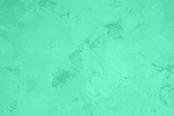 Texture of green decorative plaster or concrete. Abstract backdrop for design. Art stylized banner with copy space for text.