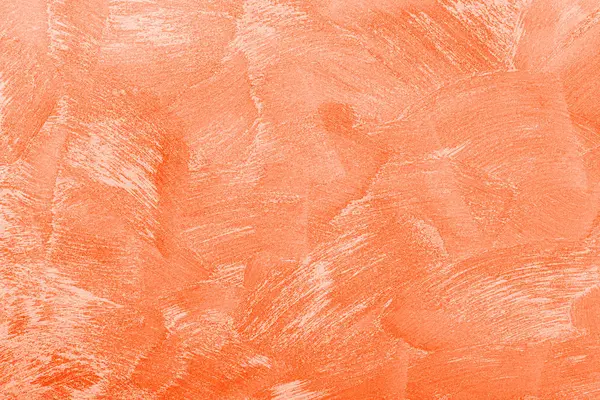Texture de plâtre décoratif orange ou de béton. Retour abstrait — Photo