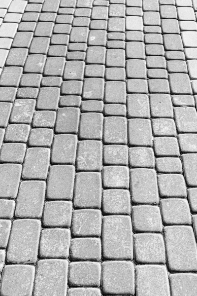 Вид Сверху Асфальтированную Каменную Дорогу Старая Дорожка Гранитной Текстуры Уличный — стоковое фото