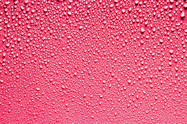 Macro Água Cai Textura Fundo Vermelho Padrão Abstrato Branco Para — Fotografia de Stock