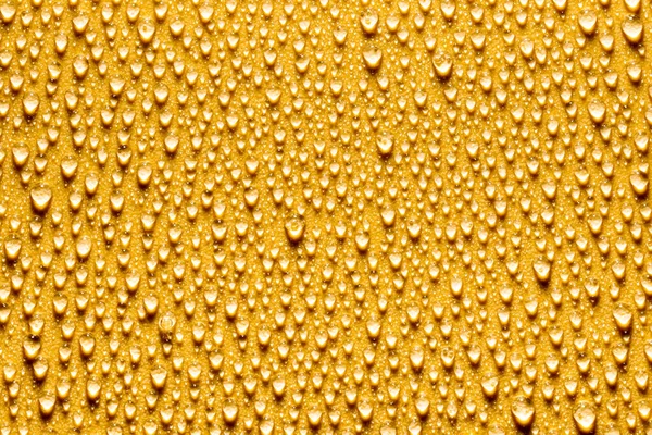Makro Voda Kape Texturu Žlutém Pozadí Abstraktní Vzor Nebo Prázdný — Stock fotografie