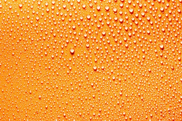 Макро Капли Воды Текстуры Оранжевой Задней Капле Абстрактный Рисунок Бланк — стоковое фото