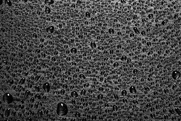 Makró Víz Csepp Textúra Egy Fekete Háttér Absztrakt Minta Vagy — Stock Fotó