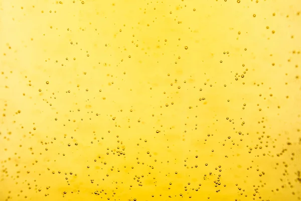 Textuur Van Gasbellen Licht Bier Abstracte Achtergrond Voor Ontwerp Gele — Stockfoto