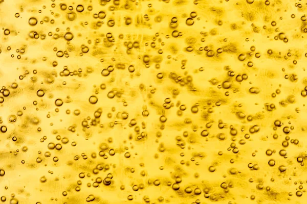 Textuur Van Gasbellen Licht Bier Abstract Decor Voor Ontwerp Gele — Stockfoto
