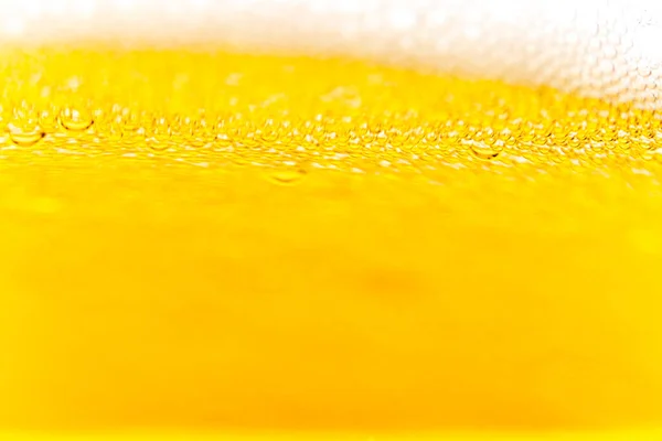 Textuur Van Schuim Belletjes Licht Bier Abstract Decor Voor Ontwerp — Stockfoto