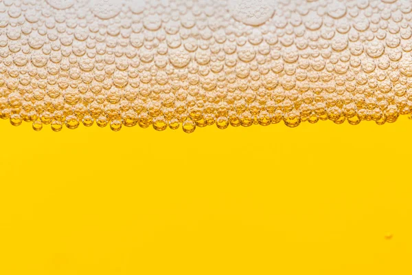 Texture Foam Bubbles Light Beer Abstract Backdrop Design — Stock Photo, Image