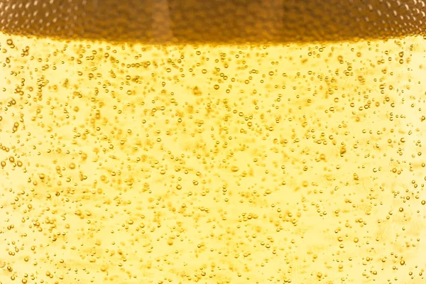 Textuur Van Schuim Gasbelletjes Licht Bier Abstracte Achtergrond Voor Ontwerp — Stockfoto