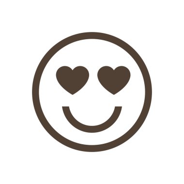 aşk gülen... Vektör simgesi