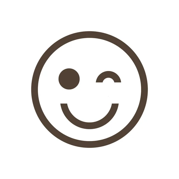 Eyewink ifade... Vektör simgesi