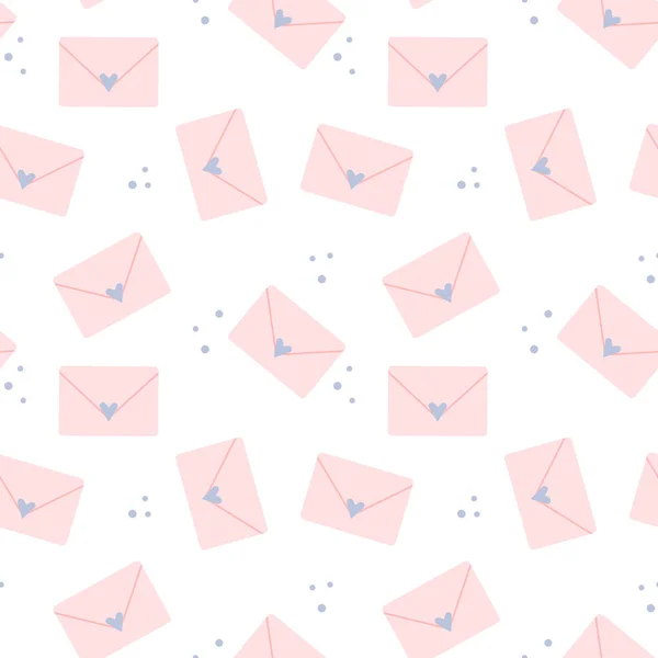 Beyaz arka planda pembe harfli hoş, pürüzsüz bir desen. Vektör çizimi. Düz tasarım.