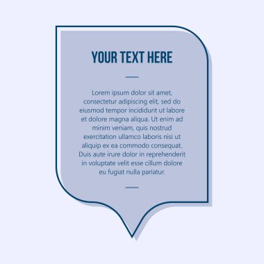 Alıntı kutusu çerçevesi. Alıntı kutusu simgesi. Mesaj kutuları. Yaratıcı vektör illüstrasyonu.