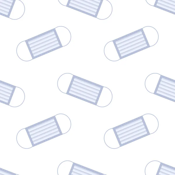 Tıbbi maskeli taşıyıcı sembolsüz desen. Düz tasarım.