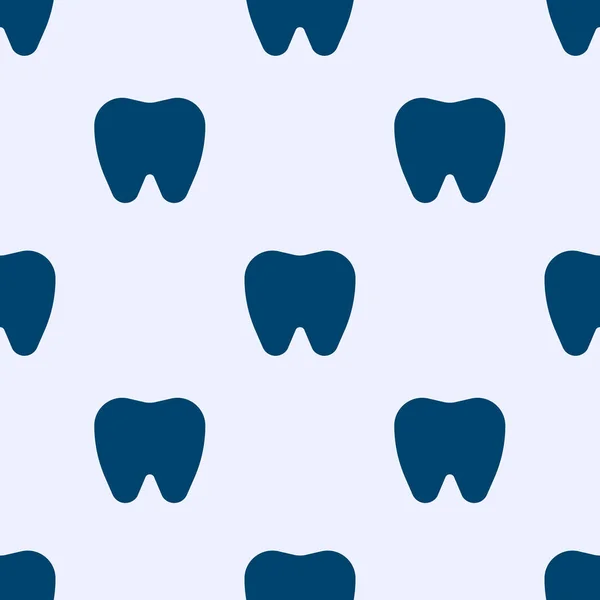 Seamless Pattern Teeth Blue Shades Vector Illustration — Stock Vector