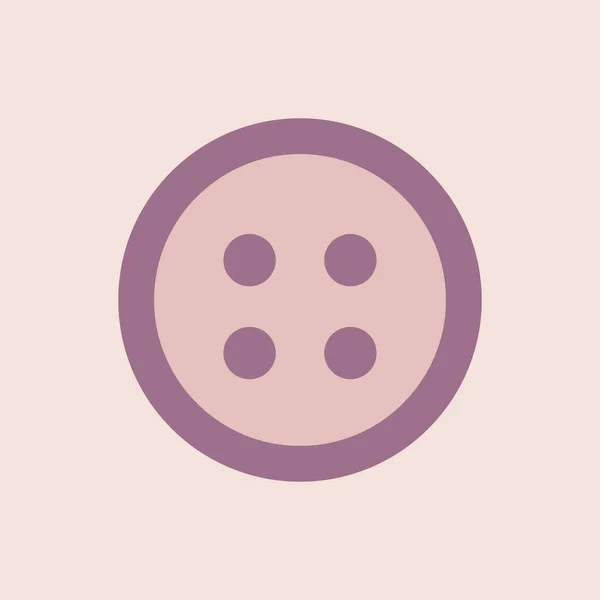 Düğme vektör simgesi. Düz tasarım.