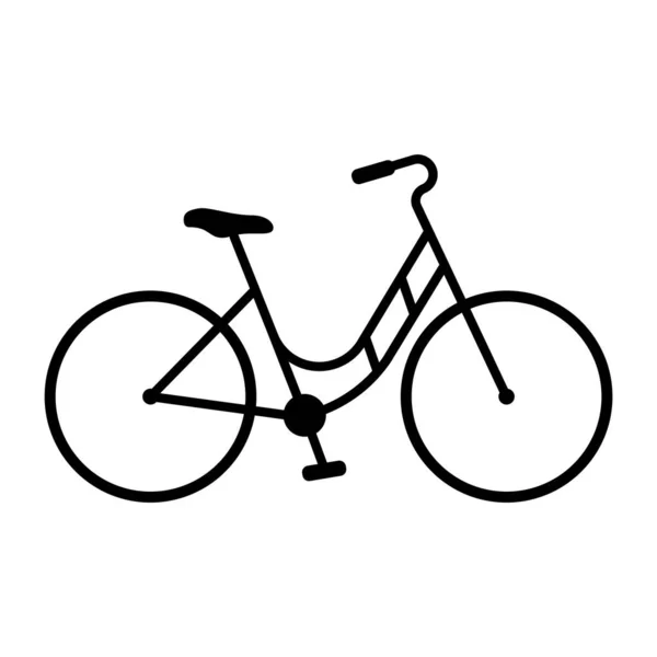 Bike Vector Icon Bike Vector Flat Sign — Stock Vector