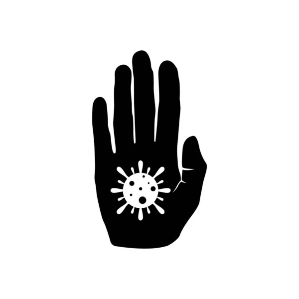 Coronavirus vektör çizimi. COVID-19 simgesi. COVID-19 'u durdur.