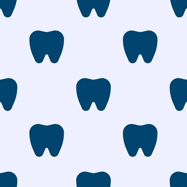 Seamless Pattern Teeth Blue Shades Vector Illustration — Stock Vector