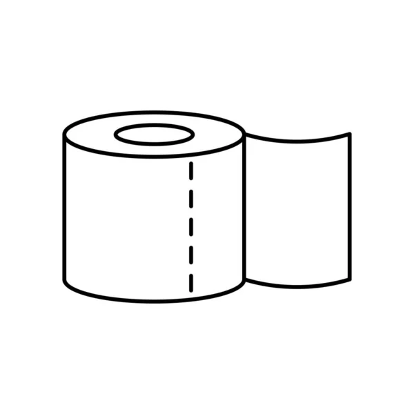 Vektorová Ilustrace Toaleťáku Ikona Vektoru Royalty Free Stock Vektory
