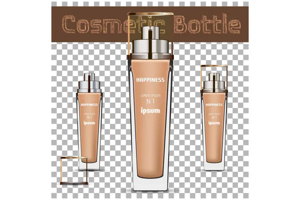 Set of Cosmetic Bottles — Stock Vector