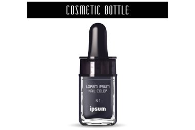 Uçucu yağlar için gerçekçi şişe 