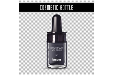 Uçucu yağlar için gerçekçi şişe 