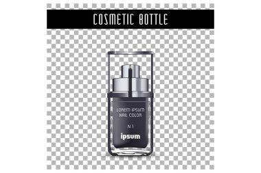 Cam havasız şişe. Sprey kozmetik paket.