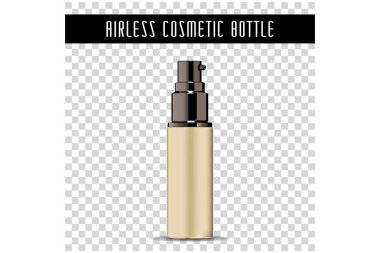 Havasız altın kozmetik şişe