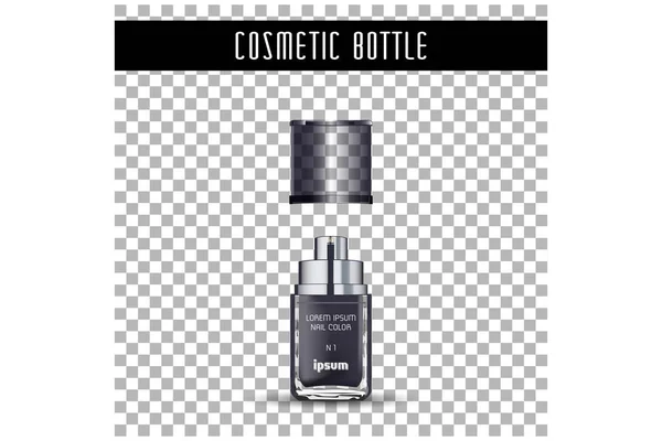 Glass Airless Cosmetic Bottle — Stock Vector