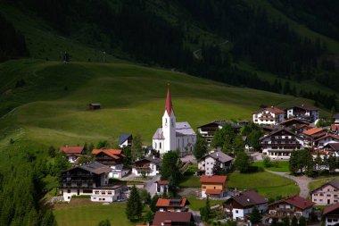 Şaşırtıcı Alp sahne Berwang, Avusturya