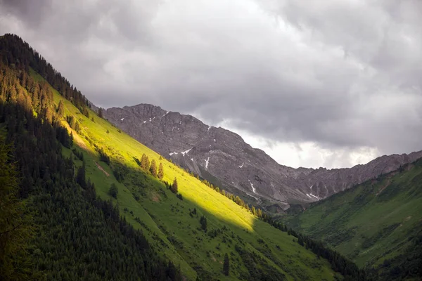 Удивительные альпийские пейзажи из Берванга, Австрия — стоковое фото