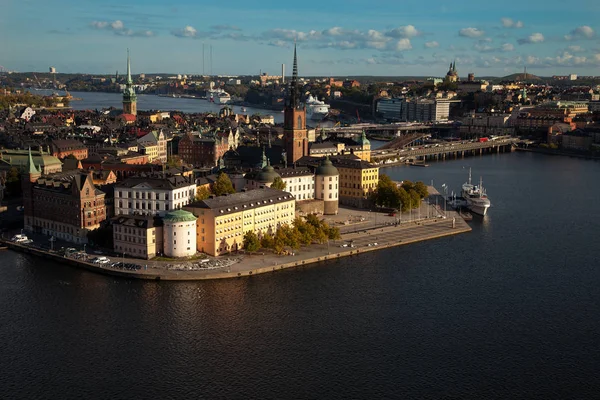 Aerial view of the old town (Gamla Stan) of Stockholm, Sweden — Stock Photo, Image