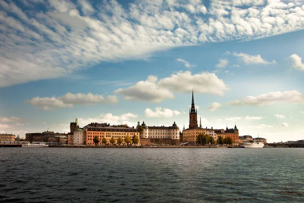 Καταπληκτική θέα στην παλιά πόλη (Gamla Stan) της Στοκχόλμης, Σουηδία — Φωτογραφία Αρχείου