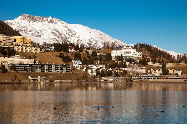 Paisagem de montanha incrível de St. Moritz, Suíça — Fotografia de Stock