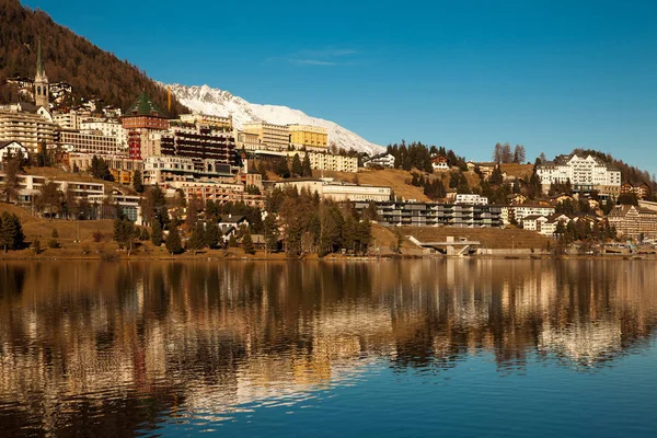 Paisagem de montanha incrível de St. Moritz, Suíça — Fotografia de Stock