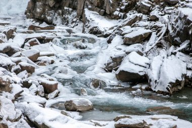 Güzel sahne Krimml şelale, Avusturya, dondurulmuş