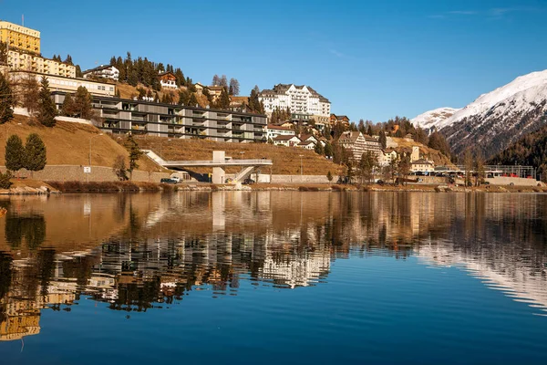 Paisagem de montanha incrível de St. Moritz, Suíça — Fotografia de Stock